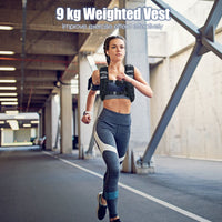 Workout Vest with Adjustable Buckles and Mesh Bag for Exercise