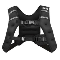 Workout Vest with Adjustable Buckles and Mesh Bag for Exercise