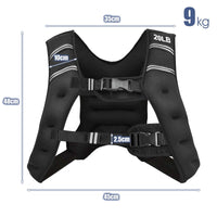 Workout Vest with Adjustable Buckles and Mesh Bag for Exercise