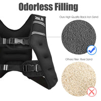 Workout Vest with Adjustable Buckles and Mesh Bag for Exercise