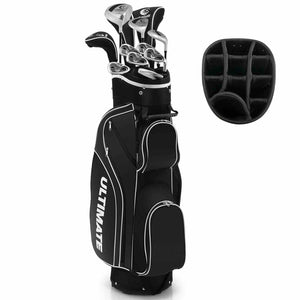 Complete Golf Clubs Package Set 10 Pieces, Includes 460cc Alloy Driver