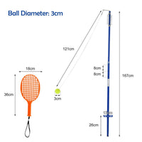 Portable Tetherball Set with Swivel Arm for Beach
