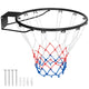 Basketball Rim Wall Door All-Weather Hanging Mounted Basketball Hoop w/ Net