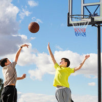 Basketball Rim Wall Door All-Weather Hanging Mounted Basketball Hoop w/ Net