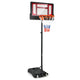 132-251cm Weather-resistance Kids Basketball Hoop with Ball Storage