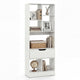 Tall Freestanding Bookshelf with Drawer and 7 Open Cubes