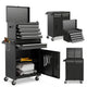 High Capacity Tool Storage Cabinet with Lockable Wheels for Garage