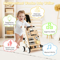 Push and Pull Learning Activity Walker with Double Handles for Babies andToddlers