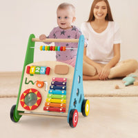 Push and Pull Learning Activity Walker with Smooth Handle for Babies & Toddlers