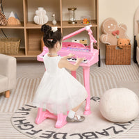 31 Keys Kids Piano Keyboard with Stool and Microphone for Kids