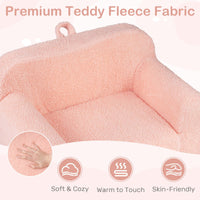 Toddler Foam Couch with Soft Fleece Fabric Cover for Playroom