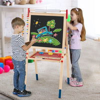 Double Sided Adjustable Chalkboard and Whiteboard for Toddlers