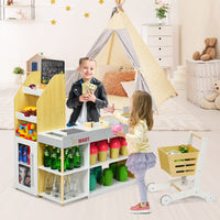 Supermarket Play Set with Shopping Cart for Toddlers