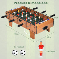 Giantex Folding Soccer Table Football Foosball Game Set Home Party Gift Kids Adults