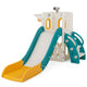 6-in-1 Toddler Slide Set with Climber Basketball Hoop and Telescope for Kids