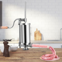 1.5/3L Vertical Sausage Stuffer Maker Stainless Steel Meat Filler