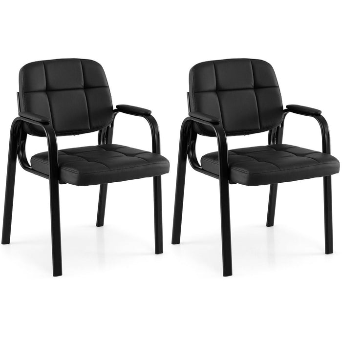 Waiting Room Guest Chairs with Padded Armrests Set of 2/4