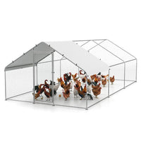 Walk-in Poultry Cage with Oxford Canopy and Hexagonal Mesh Net
