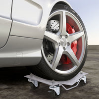 2720 KG Capacity Wheel Dolly Set of 4 with Lockable Casters and Handle
