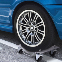 2720 KG Capacity Wheel Dolly Set of 4 with Lockable Casters and Handle