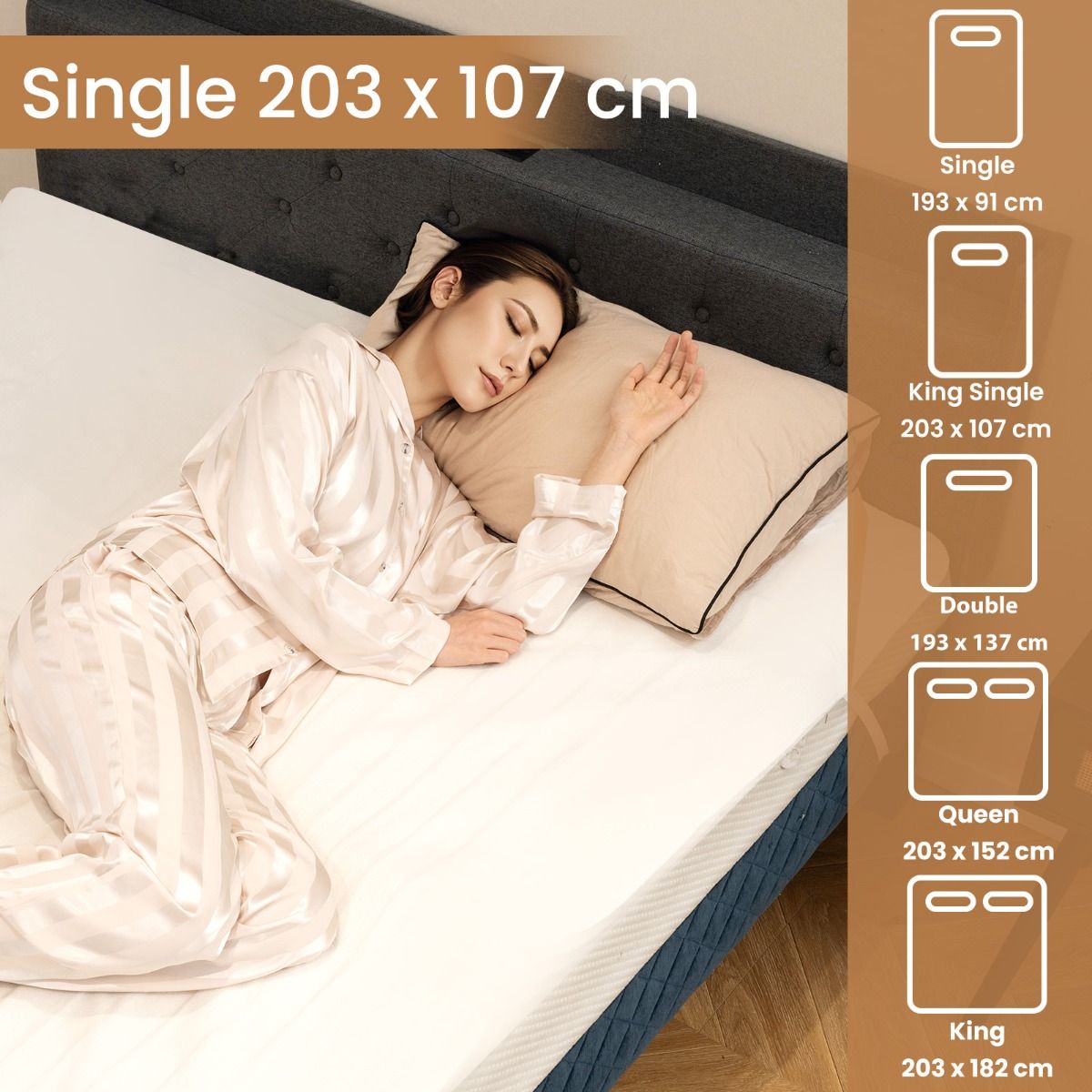 Bedding Electric Blanket with Controller and 9 Heat Setting