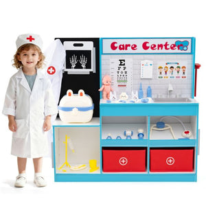 Wood Medical Center Toy Set with Examine Region and X-Ray Film