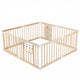 Wooden Adjustable Multi-Shape Baby Playpen for Infants and Toddlers