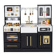 Wooden Kitchen Playset with Realistic Lights and Sounds