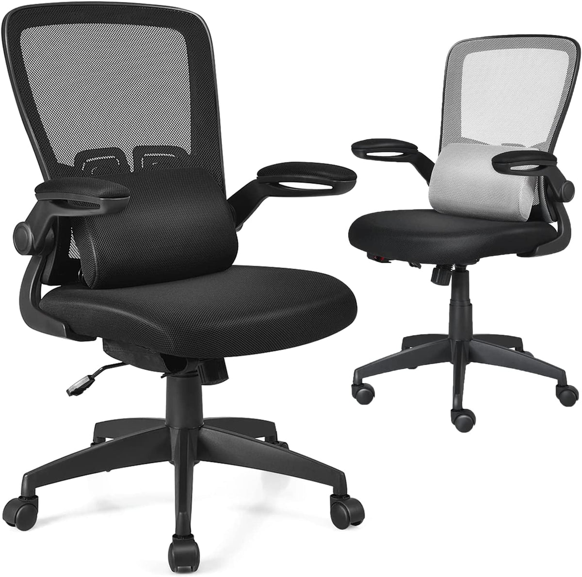 Giantex Lightweight Mesh Office Chair, Ergonomic Reclining Swivel Executive Chair w/Adjustable Backrest