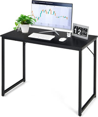 Giantex Computer Desk, 100cm Study Writing Desk w/Heavy Duty Steel Frame