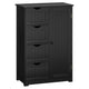 Giantex Bathroom Storage Cabinet with Single Door & 4 Drawers