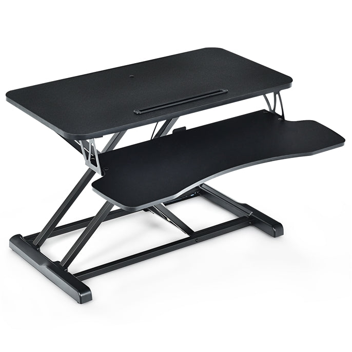 Giantex Standing up Desk, Height Adjustable Stand Up Desk Riser w/Large Platform & Tablet Holder