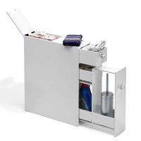 Free Standing Bathroom Floor Storage Cabinet with Drawer and Adjustable Shelf Double Door