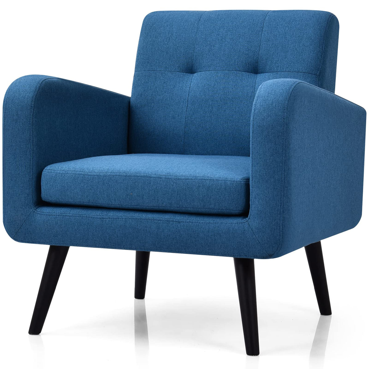 Giantex Mid Century Modern Upholstered Accent Chair