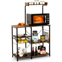 Giantex Kitchen Baker's Rack 5-Tier Microwave Oven Stand w/ Hutch