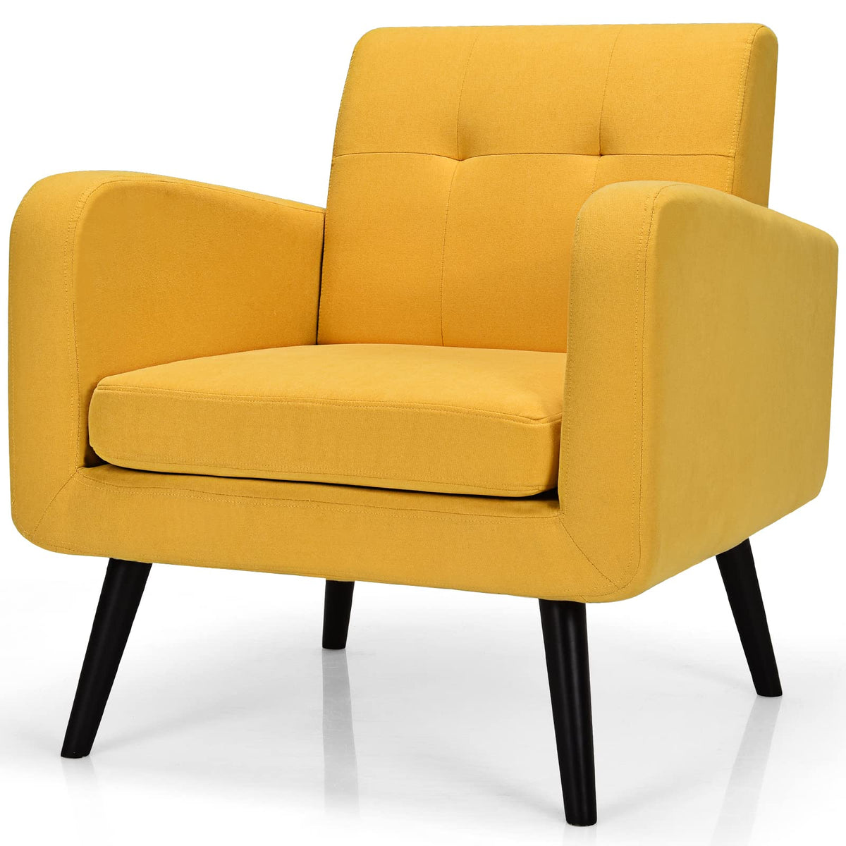 Giantex Mid Century Modern Upholstered Accent Chair