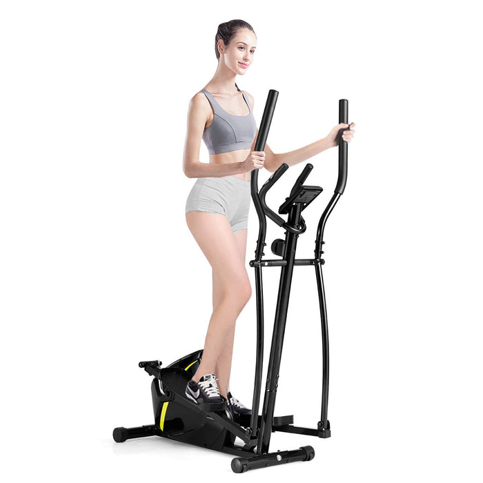 Giantex Elliptical Cross Trainer Machine, Exercise Bike, Indoor Bicycle
