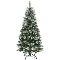 Christmas Tree, 1.5/1.8/2.1M Snow Flocked Artificial Xmas Tree