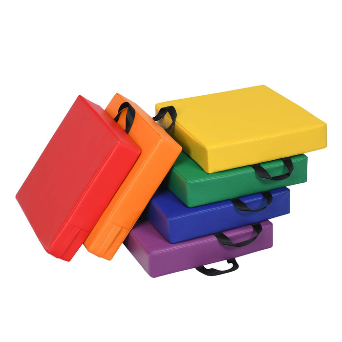 Giantex 38cm Square Kids Floor Cushion, 8cm Thick Waterproof Kids Foam Cushion