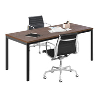 Giantex Conference Table, 140cm x 60cm Large Meeting Room Table W/Heavy Duty Steel Frame, Home Office Computer Desk