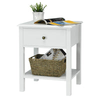 Giantex Nightstand with Drawer and Shelf