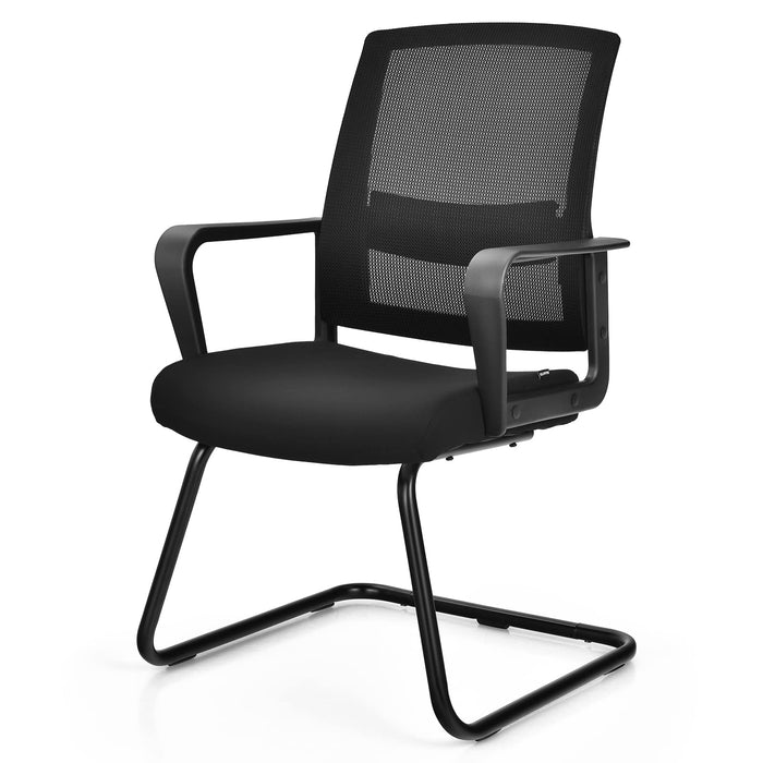 Giantex Visitor Chair, Meeting Room Chair w/Adjustable Lumbar Support