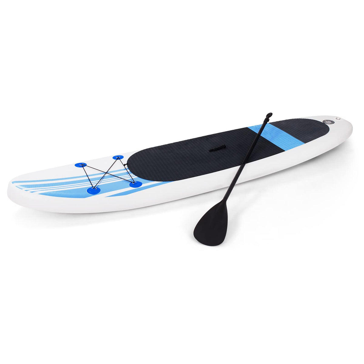 10ft Inflatable Stand up Paddle Board, Standing SUP Paddle Board, w/Adjustable Paddle, ISUP Accessories, 10' x 30" x 6", Blue