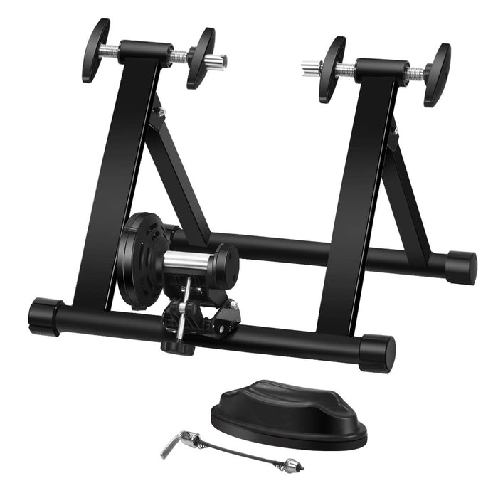 Foldable Bicycle Training Stand, Indoor Exercise Bicycle Trainers, Quick Release & Double Locking System