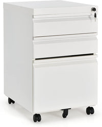 Giantex Mobile File Cabinet, 3-Drawer Filing Cabinet