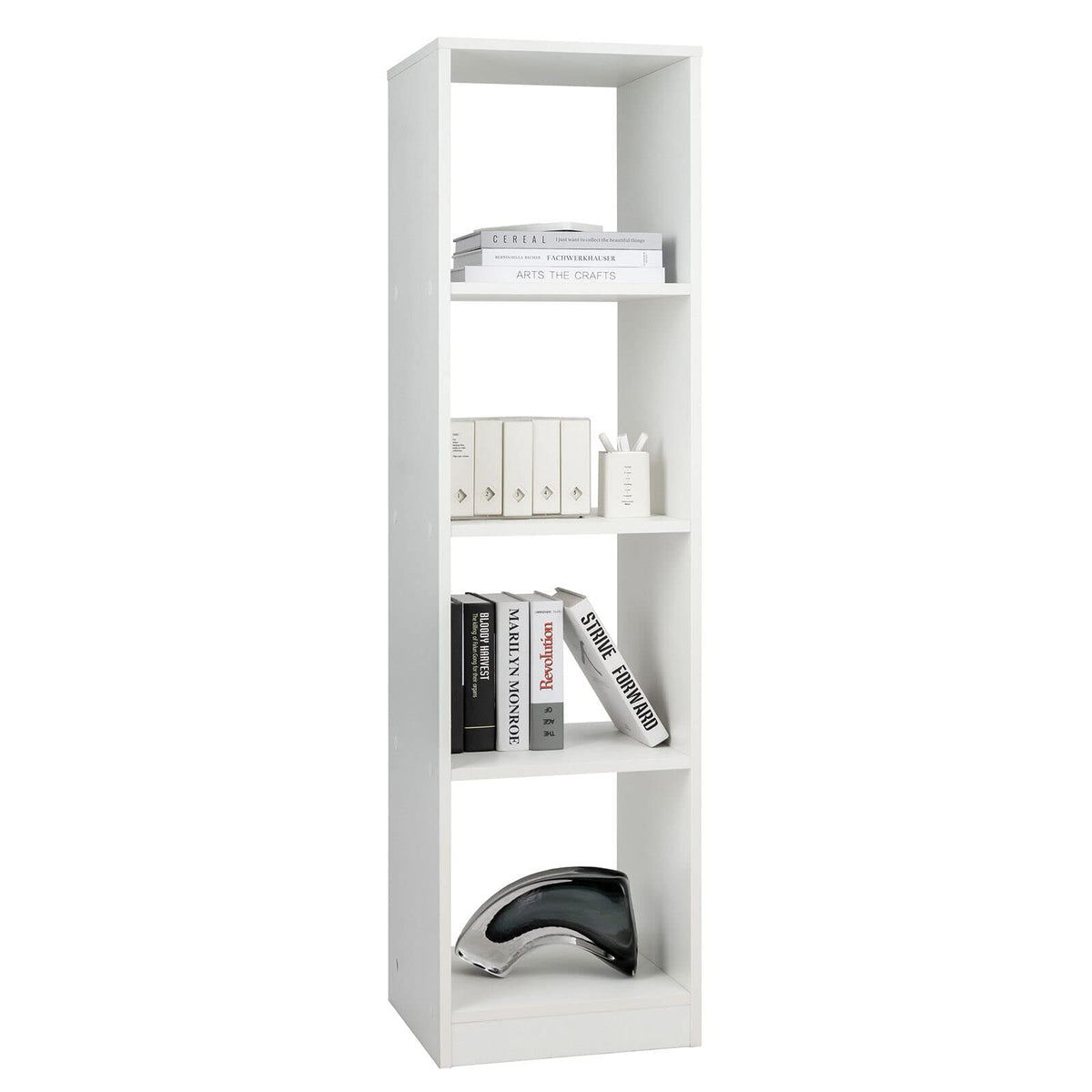 Giantex 4 Tier Bookcase, Floor Standing Open Bookshelf