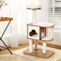 Cat Tree, Cat Acitivity Center, with Durable Material, Square-Shaped Scratching-Posts, Sisal Scratching Posts