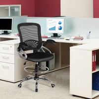Giantex Swivel Drafting Chair, Mesh Office Chair w/ Lumbar Support