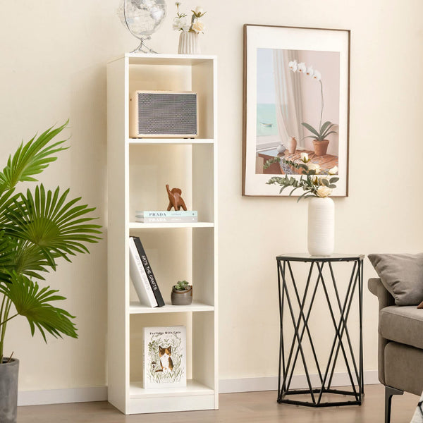 Giantex 4 Tier Bookcase, Floor Standing Open Bookshelf