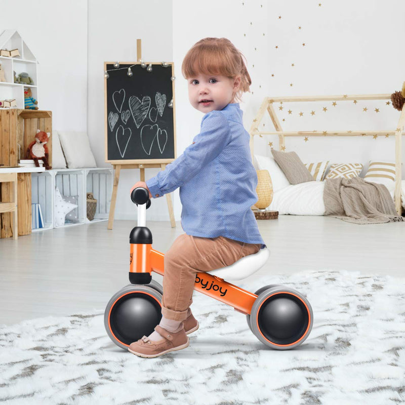 Baby Balance Bike, Infant Toddler Ride On Bikes, 4 Wheels Toddler Mini No Pedal First Bike